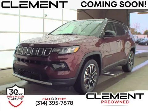 Red 2022 Jeep Compass Limited for sale in St. Charles, MO
