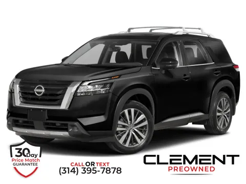 Black 2022 Nissan Pathfinder Platinum for sale in St. Charles, MO