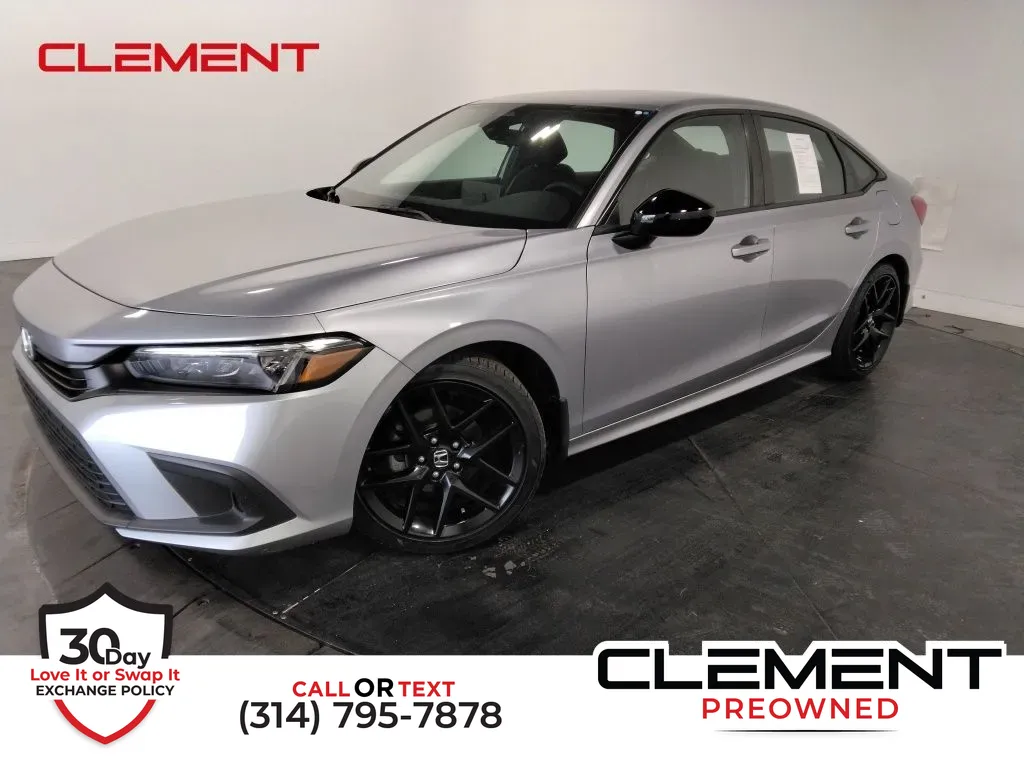 Silver 2022 Honda Civic Sport for sale in St. Charles, MO