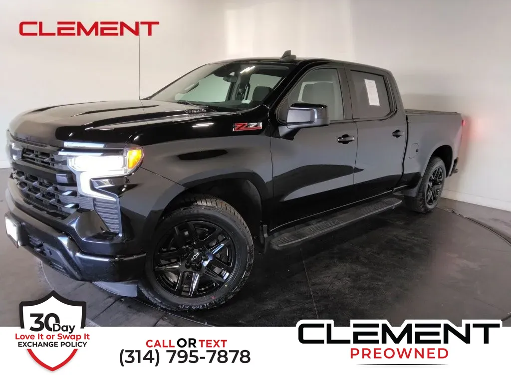 Black 2022 Chevrolet Silverado 1500 RST for sale in St. Charles, MO