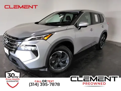 Silver 2024 Nissan Rogue SV for sale in St. Charles, MO