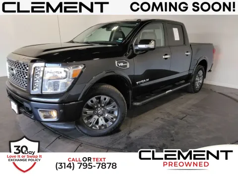 Black 2017 Nissan Titan Platinum Reserve for sale in St. Charles, MO