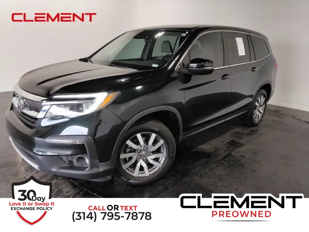 Black 2021 Honda Pilot EX-L for sale in St. Charles, MO