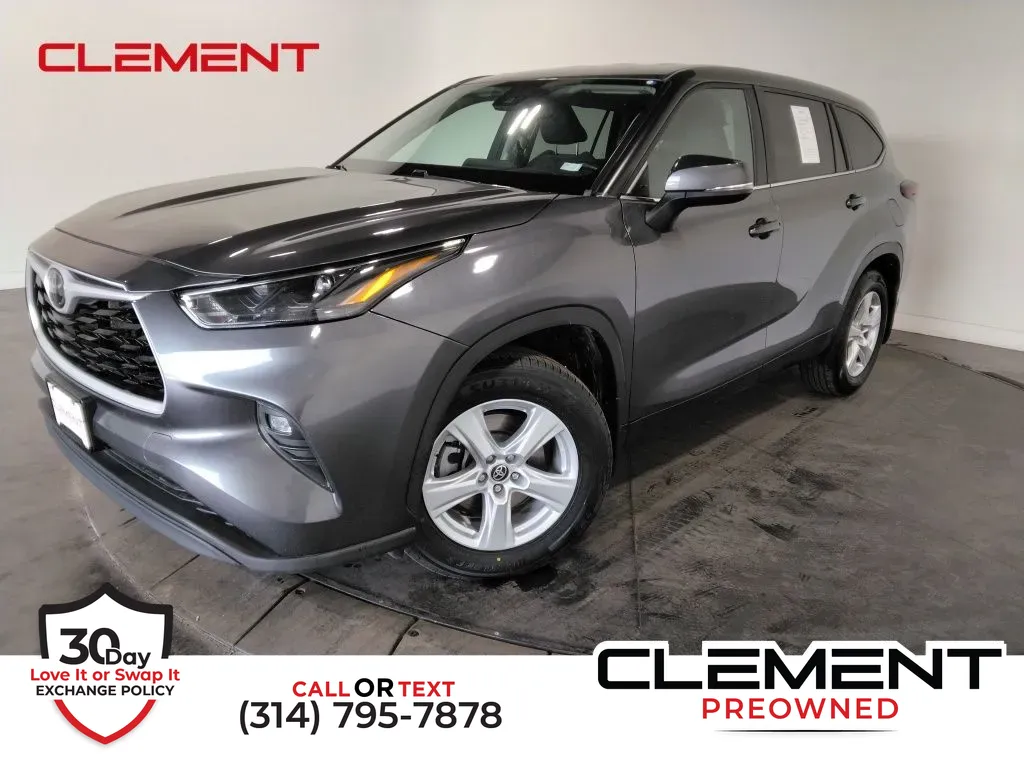Gray 2024 Toyota Highlander LE for sale in St. Charles, MO