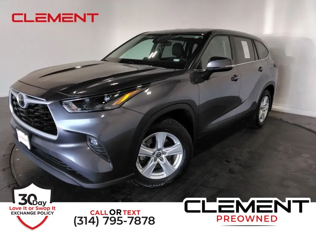Gray 2024 Toyota Highlander LE for sale in St. Charles, MO