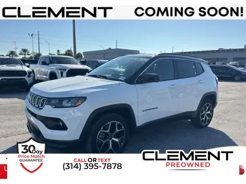 White 2025 Jeep Compass Limited for sale in St. Charles, MO