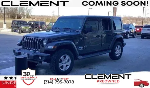 Gray 2018 Jeep Wrangler Unlimited Sport S for sale in St. Charles, MO