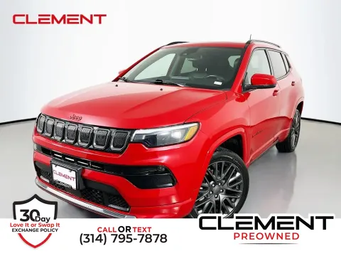 Red 2022 Jeep Compass Limited for sale in St. Charles, MO