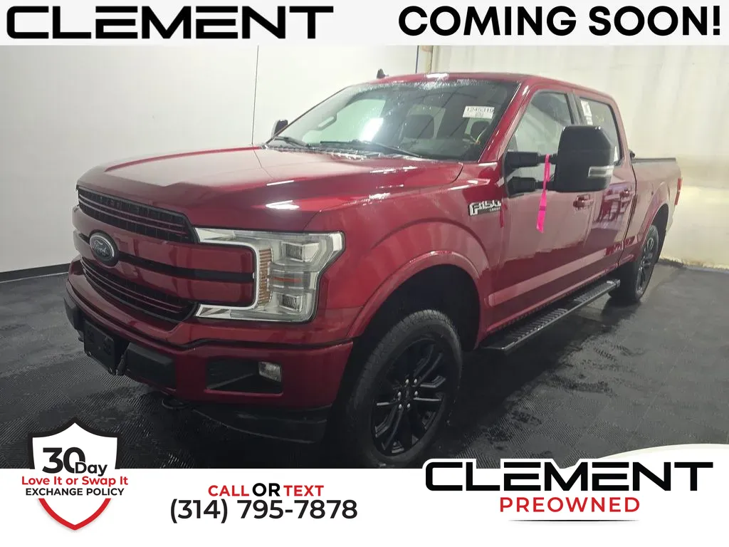 Red 2019 Ford F-150 Lariat for sale in St. Charles, MO