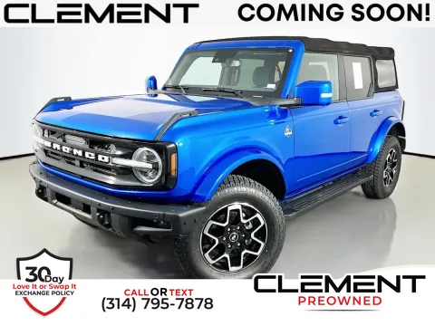 Blue 2021 Ford Bronco Outer Banks for sale in St. Charles, MO