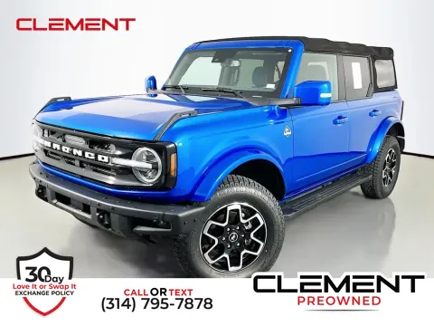 Blue 2021 Ford Bronco Outer Banks for sale in St. Charles, MO