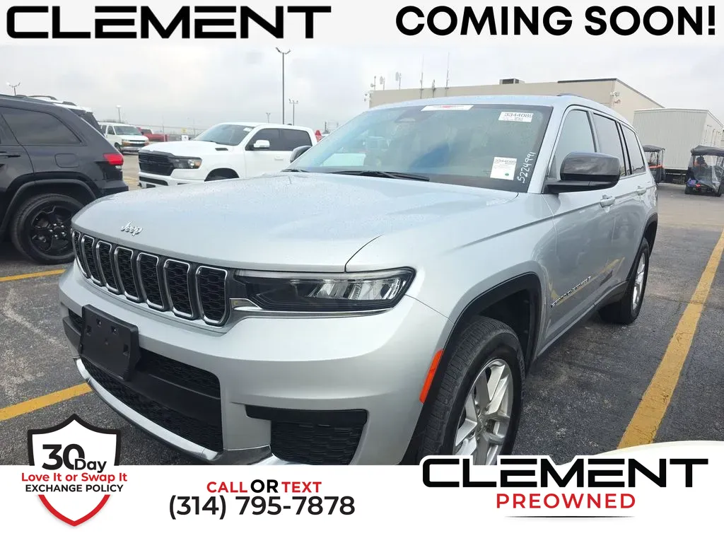 Silver 2023 Jeep Grand Cherokee L Laredo for sale in St. Charles, MO