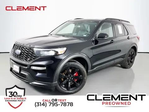 Black 2020 Ford Explorer ST for sale in St. Charles, MO