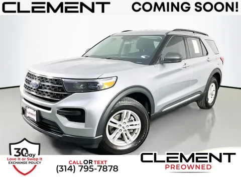Silver 2022 Ford Explorer XLT for sale in St. Charles, MO