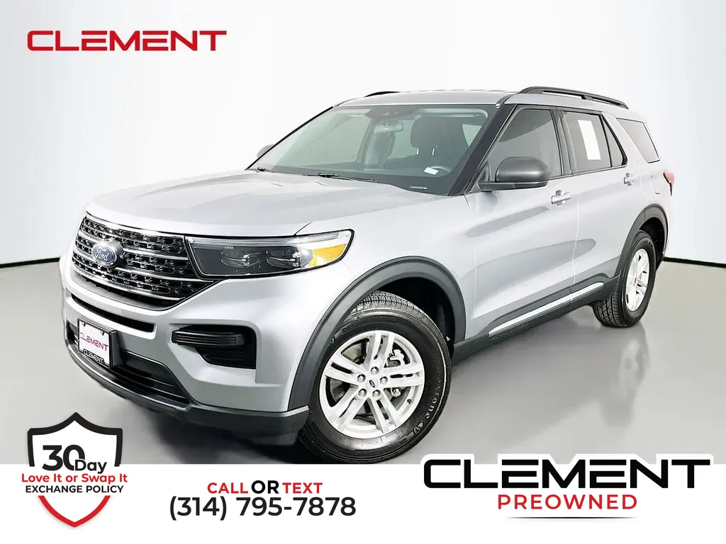 Silver 2022 Ford Explorer XLT for sale in St. Charles, MO