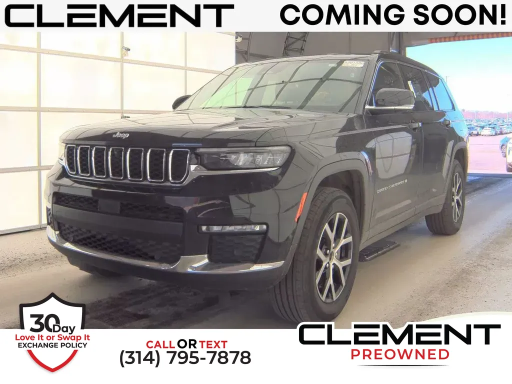 Black 2024 Jeep Grand Cherokee L Limited for sale in St. Charles, MO