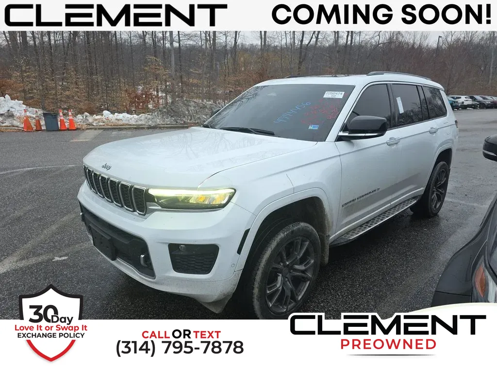 White 2023 Jeep Grand Cherokee L Overland for sale in St. Charles, MO