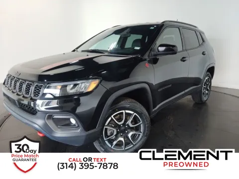 Black 2024 Jeep Compass Trailhawk for sale in St. Charles, MO