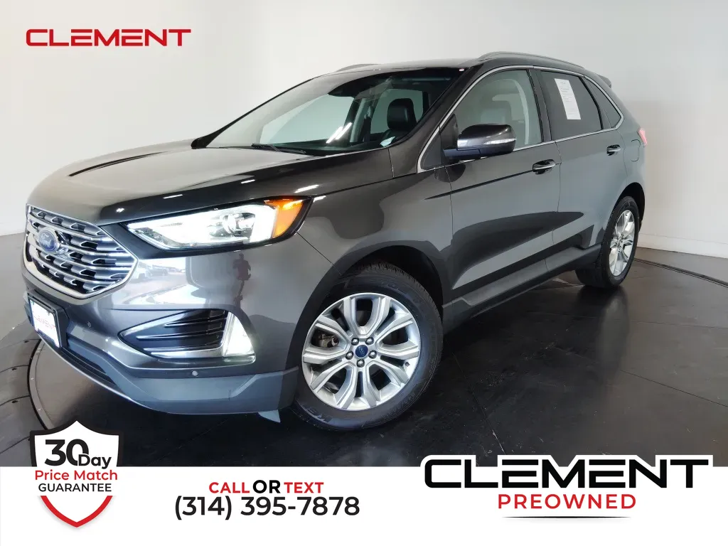Gray 2020 Ford Edge Titanium for sale in St. Charles, MO