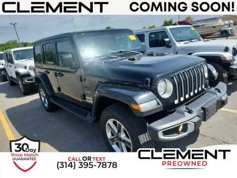 Black 2021 Jeep Wrangler Unlimited Sahara for sale in St. Charles, MO