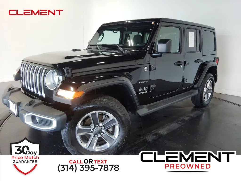 Black 2021 Jeep Wrangler Unlimited Sahara for sale in St. Charles, MO