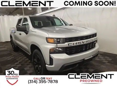 Silver 2021 Chevrolet Silverado 1500 Custom for sale in St. Charles, MO