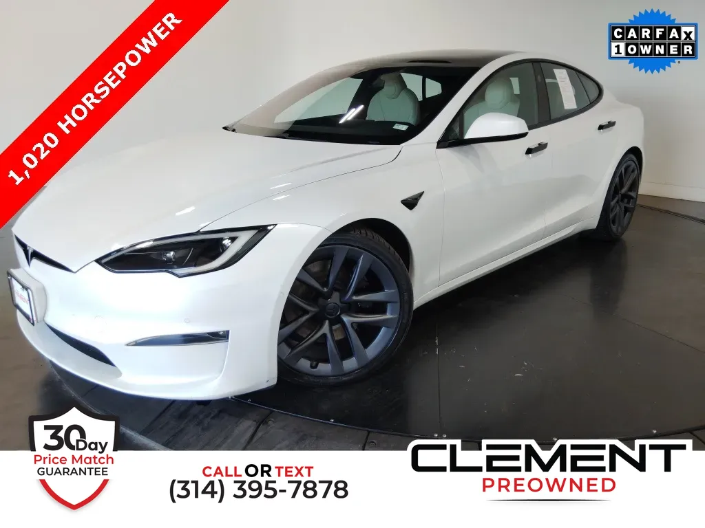 Used 2022 Tesla Model S Plaid with VIN 5YJSA1E63NF473571 for sale in Florissant, MO