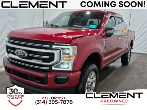 Red 2022 Ford F-250SD Platinum for sale in St. Charles, MO