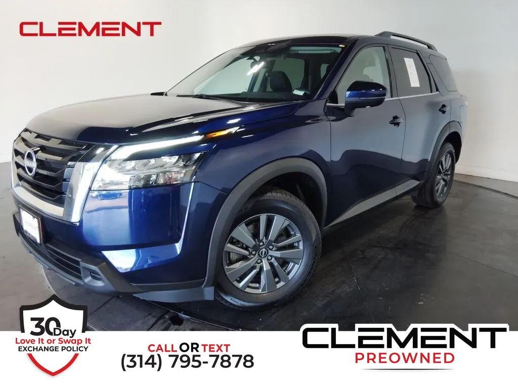 Blue 2022 Nissan Pathfinder SV for sale in St. Charles, MO