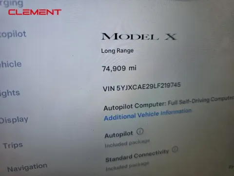 Photos of 2020 Tesla Model X Long Range for sale in St. Charles, MO at Clement Supercenter