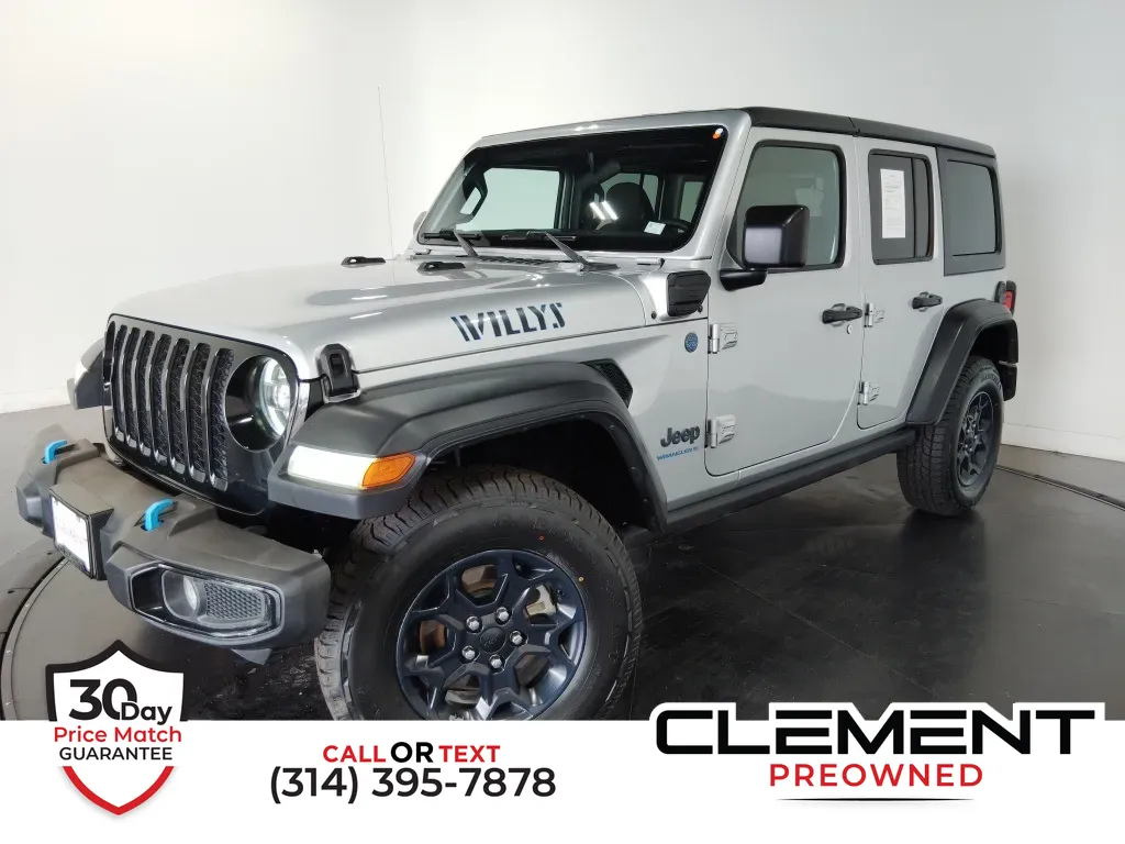 Silver 2023 Jeep Wrangler Base 4xe for sale in St. Charles, MO