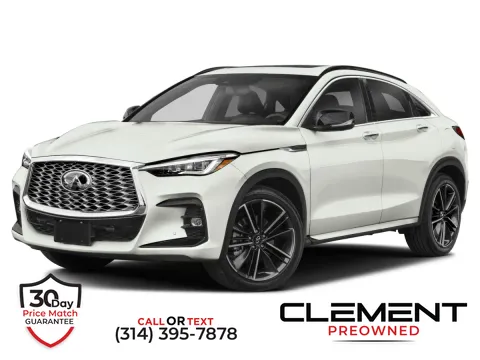 Black 2024 INFINITI QX55 ESSENTIAL for sale in St. Charles, MO