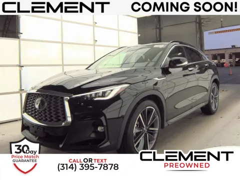 Black 2024 INFINITI QX55 ESSENTIAL for sale in St. Charles, MO