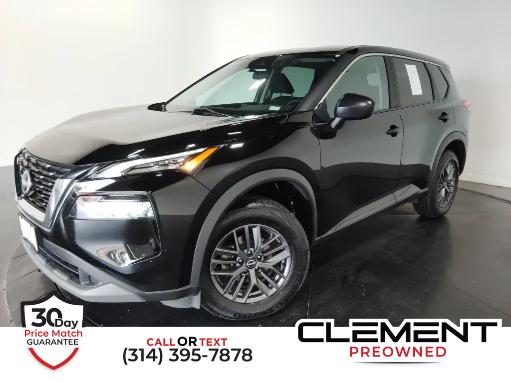 Black 2023 Nissan Rogue S for sale in St. Charles, MO