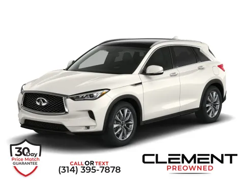 White 2022 INFINITI QX50 ESSENTIAL for sale in St. Charles, MO
