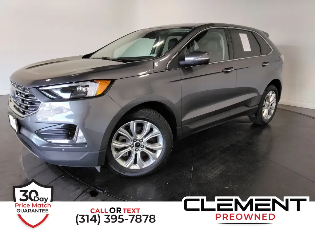 Gray 2024 Ford Edge Titanium for sale in St. Charles, MO