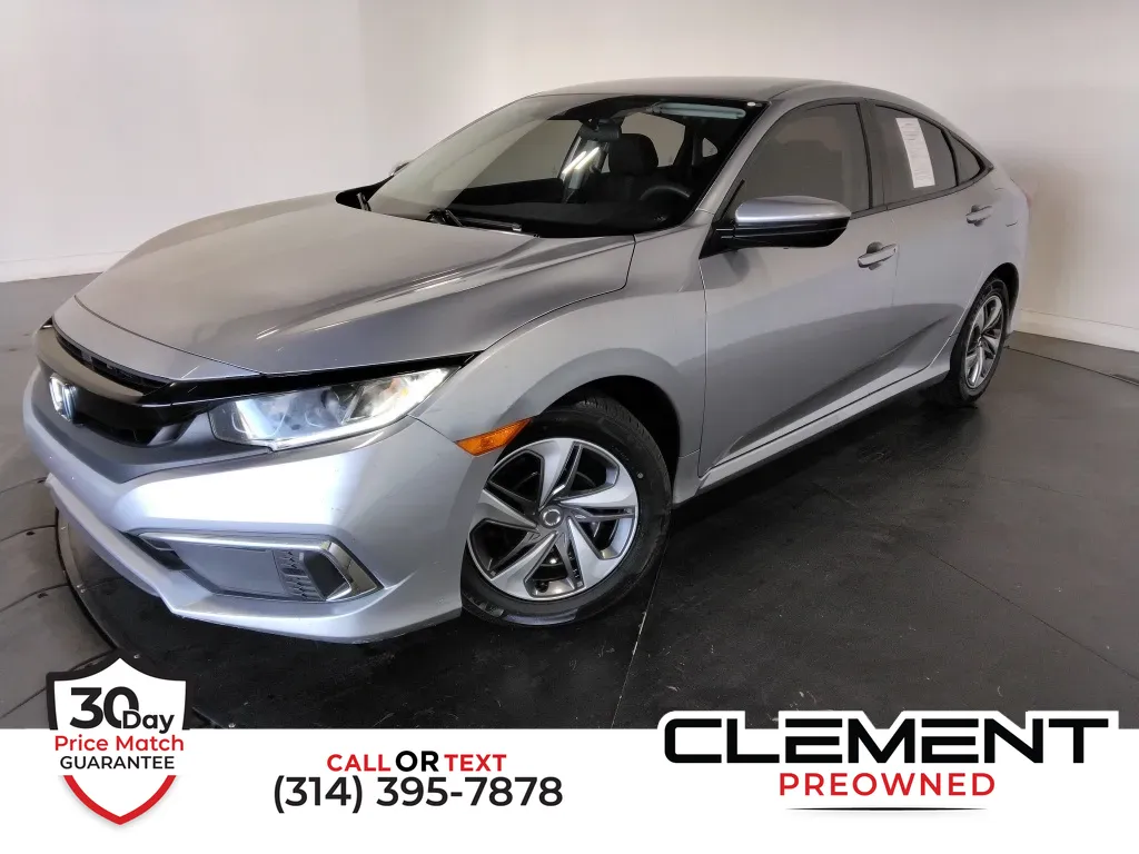 Silver 2020 Honda Civic LX for sale in St. Charles, MO