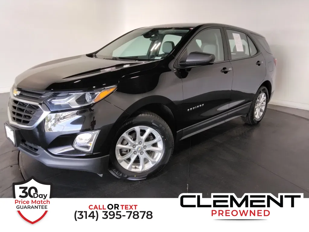 Black 2021 Chevrolet Equinox LS for sale in St. Charles, MO
