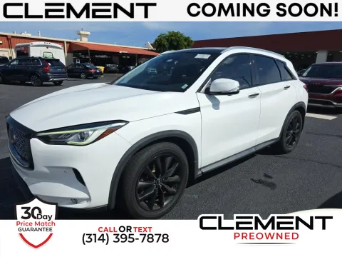 White 2019 INFINITI QX50 ESSENTIAL for sale in St. Charles, MO