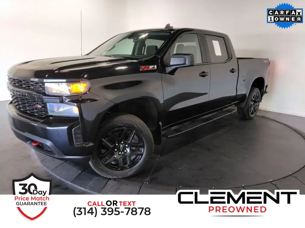 Black 2021 Chevrolet Silverado 1500 Custom Trail Boss for sale in St. Charles, MO