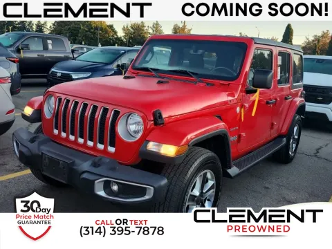 Red 2018 Jeep Wrangler Unlimited Sahara for sale in St. Charles, MO