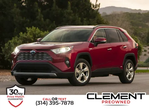 Red 2019 Toyota RAV4 Hybrid Limited for sale in St. Charles, MO