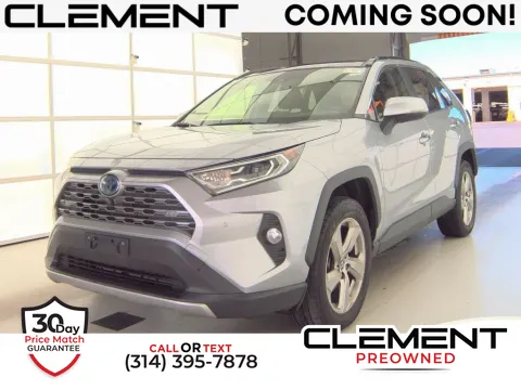 Silver 2019 Toyota RAV4 Hybrid Limited for sale in St. Charles, MO
