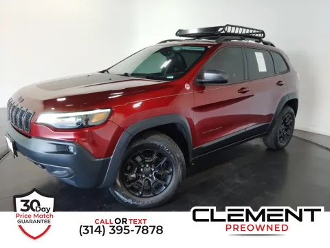 Red 2019 Jeep Cherokee Trailhawk for sale in St. Charles, MO