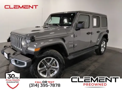 Gray 2021 Jeep Wrangler Unlimited Sahara for sale in St. Charles, MO