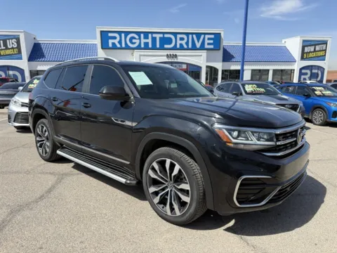 Black 2021 Volkswagen Atlas 3.6L V6 SEL R-Line for sale in El Paso, TX