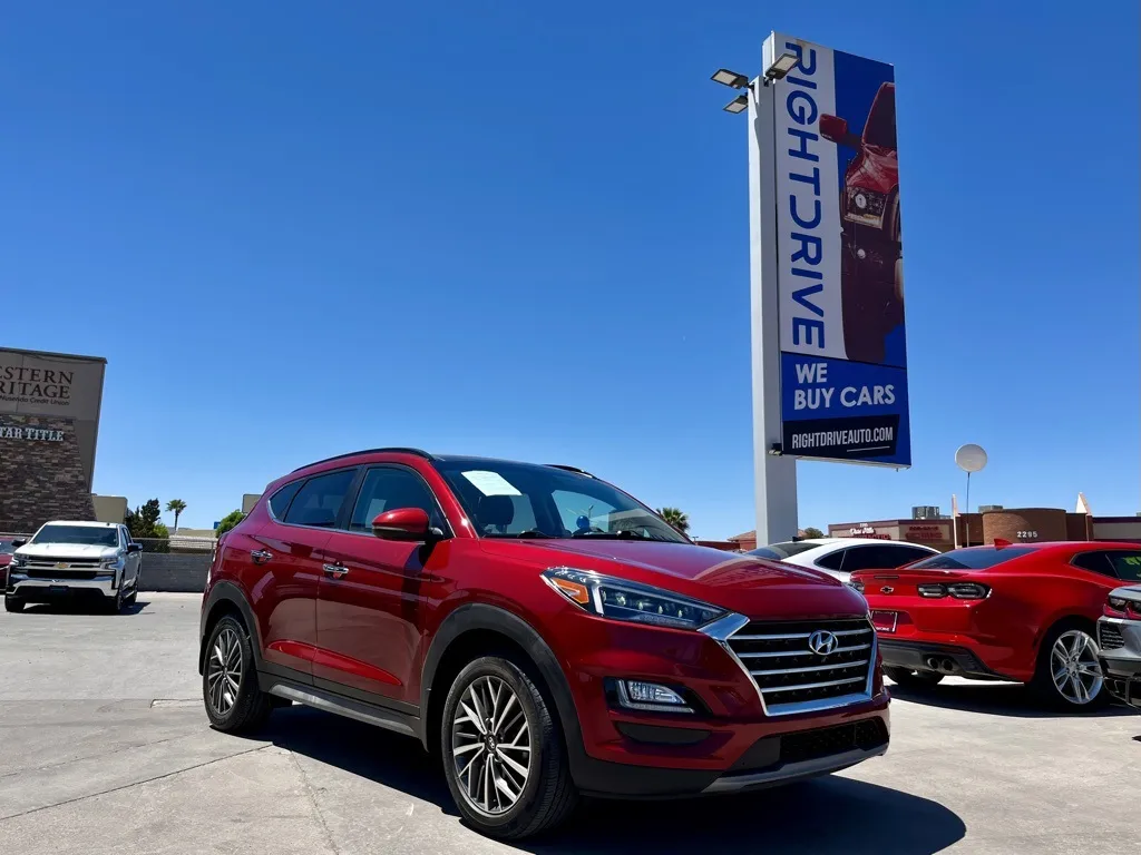 Red 2021 Hyundai Tucson Ultimate for sale in El Paso, TX