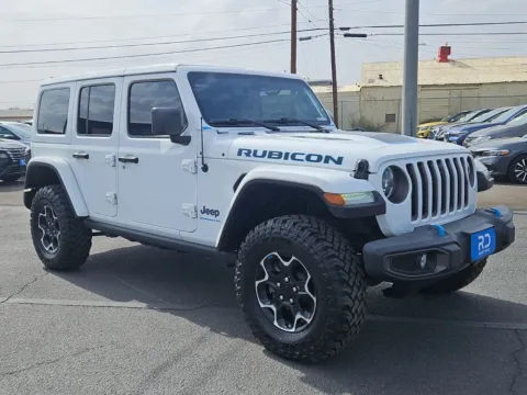 White 2023 Jeep Wrangler Rubicon 4xe for sale in El Paso, TX