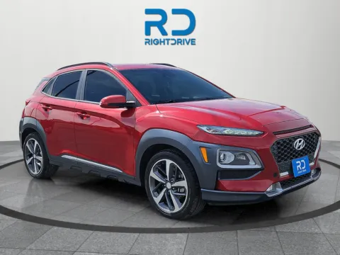 Red 2019 Hyundai Kona Limited for sale in El Paso, TX
