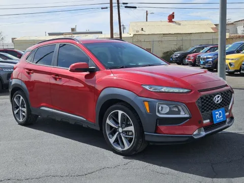 Red 2019 Hyundai Kona Limited for sale in El Paso, TX